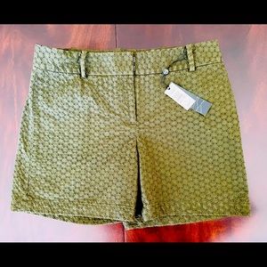 Talbot’s eyelet olive colored shorts